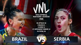 Brazil vs Serbia | Women&#39;s VNL 2024