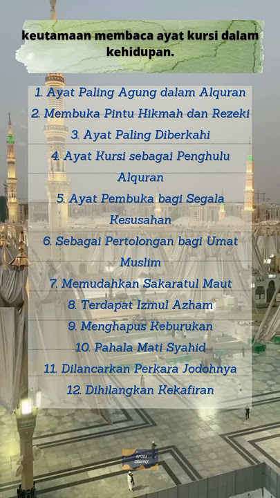 keutamaan Ayat kursi #shorts #shortsfeed #shortsyoutube #hadits #story