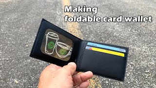 91 Making foldable card wallet / 접이식 카드지갑 만들기 / Free Pattern