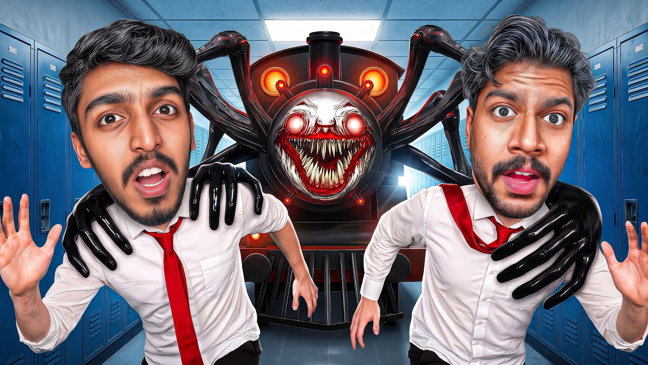 GT & Noobie Escape Scary Choo Choo Charles Brother in Roblox 😨!!