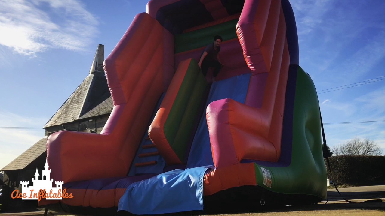 uckfield motor services Rainbow Rush Inflatable Slide - Available Now At Aceinflatables.com