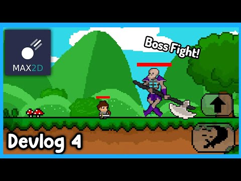 Making a Boss Fight! - 1 week of Game Development in Max2d! (Devlog 4)