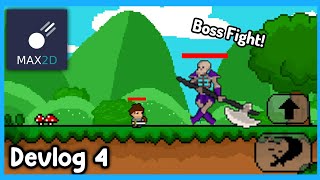 Making a Boss Fight! - 1 week of Game Development in Max2d! (Devlog 4)
