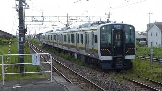 E131系宮ﾔﾏTN1編成・試運転(9581M)・氏家駅2番線入線