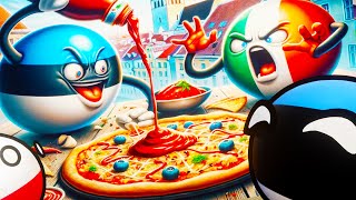 Countryballs School: Draws Country Ketchup on Pizza Italy 2 by GyLala 9,018 views 1 month ago 8 minutes, 19 seconds