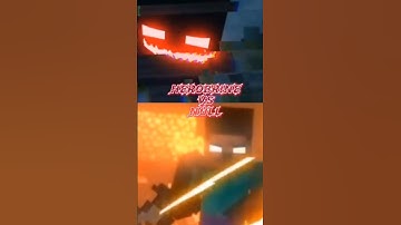 herobrine vs null #herobrine #null #minecraft #shorts