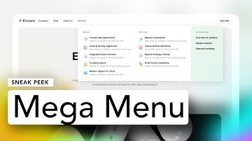Mega Menu - Coming Soon