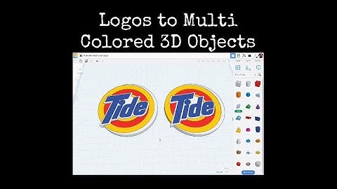 TinkerCAD Tips!  Logos to Multi-Colored 3D Objects.   #tinkercad #caddesign #3dprintable #3dprinting