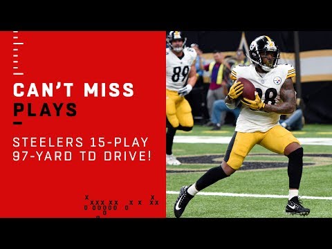 Steelers 15-Play, 97-Yard TD Drive vs. Saints