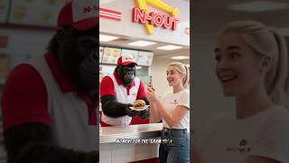 POV: Your In-N-Out Burger Chef is a Gorilla 😂🍔