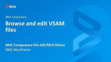 BMC Compuware File-AID/MVS Online - Browse and edit VSAM files