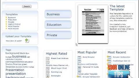 Use Open Office Templates