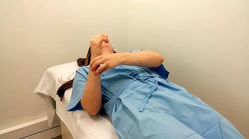 Rotación externa pasiva de hombro con ayuda de la gravedad