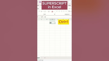 Superscript in MS Excel|Exceltipsandtricks#trendingshorts#shortsfeed#excel#ytshorts#exceltutorial