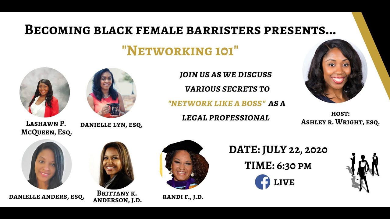 Networking 101 with Black Female Barristers YouTube