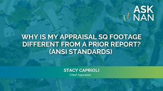 Why is my appraisal sq. footage different from a prior report? (ANSI Standards)