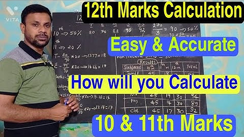 12th Public Exam Marks Accurate Calculator|12th Marks Final |how to calculate your 12th marks