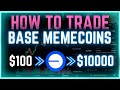 How to trade buy  sell base memecoins step by step using unibot tutorial