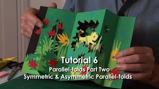 Pop-Up Tutorial 6 - Parallel-folds Part 2 Symmetric & Asymmetric