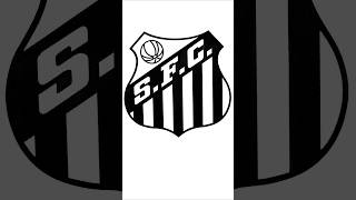 ASMR Coloring SANTOS FC Logo 🇧🇷 ASMR coloring football logos #shorts