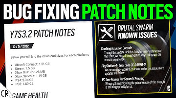 Bug Fixing - Y7S3.2 Patch Notes - 6News - Tom Clancy