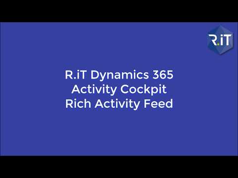 R.iT Activity Cockpit - Aktivitätsfeed Erweiterung für Dynamics 365
