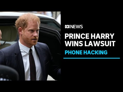 Prince harry wins phone hacking lawsuit against publishers | abc news