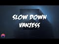 VanJess - Slow Down (feat. Lucky Daye) (Lyrics Video)