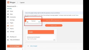 Unable to see Favicon change option in layout on Blogger.
