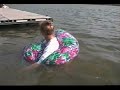 Skirt floating in water