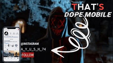 Dope Mobile frame Lower third in Kinemaster tutorial !