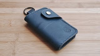 Making a Leather License Key Wallet with PDF Pattern