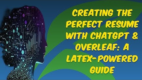 Resume Creation with ChatGPT & LaTeX