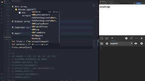 Curso JavaScript - Array, unir arreglos.