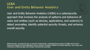 UEBA - User and Entity Behavior Analytics