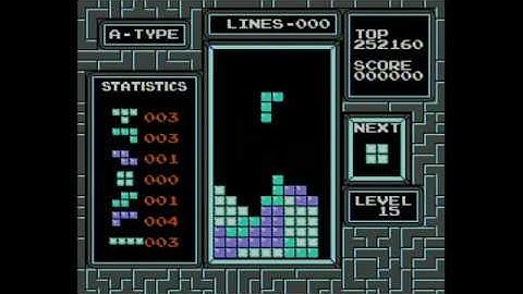 NES Tetris: 309,780 at Level 15 Start