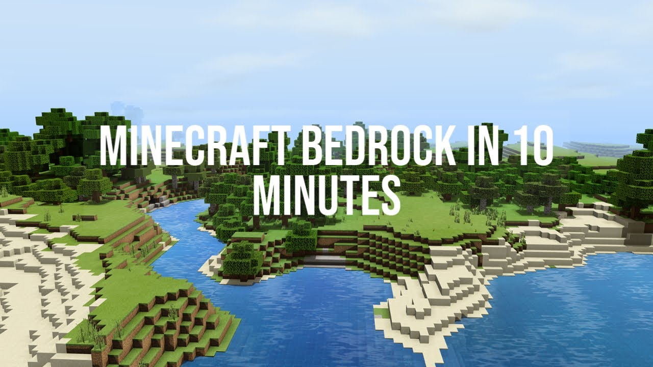 Minecraft Bedrock in 10:03 - Set Seed Glitchless - YouTube