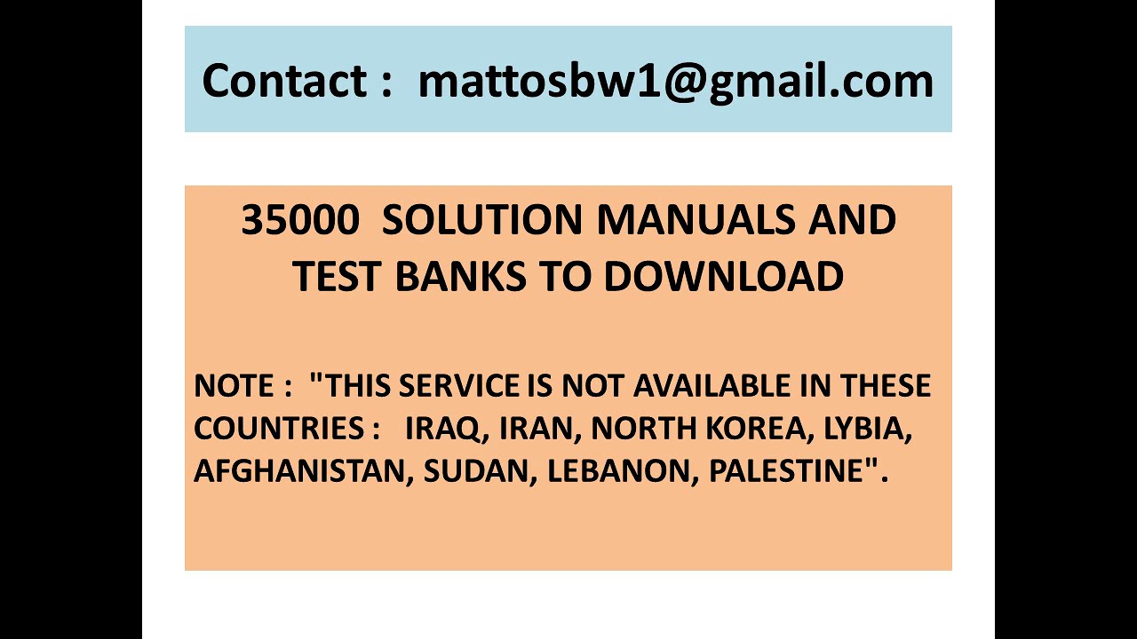 Solution Manual to DeGarmo's Materials and Processes in Manufacturing, 13th Edition, by J. T. Black