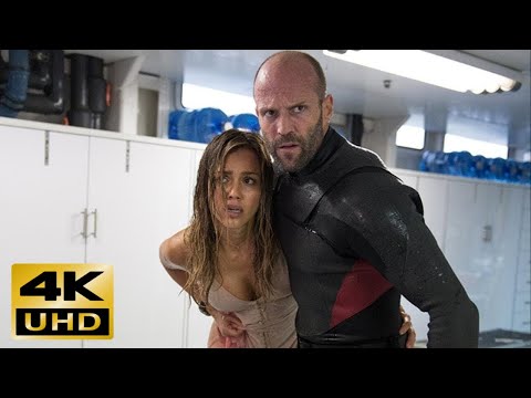 Jason Statham Rescues Jessica Alba and blows up the Gun Baron / Mechanic: Resurrection 4K