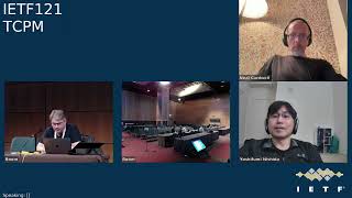 IETF 121: TCP Maintenance and Minor Extensions (TCPM) 2024-11-05 13:00