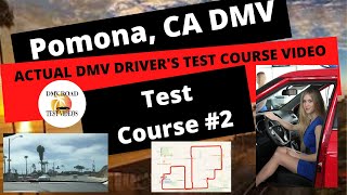 *ACTUAL TEST ROUTE #2* Pomona Ca DMV Behind The Wheel Training Adult Teen Drivers Education Course