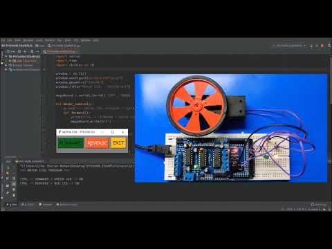 ቪዲዮ: Python (pySerial) + Arduino + DC ሞተር: 14 ደረጃዎች ቪዲዮ: Python (pySerial) + Arduino + DC ሞተር: 14 ደረጃዎች