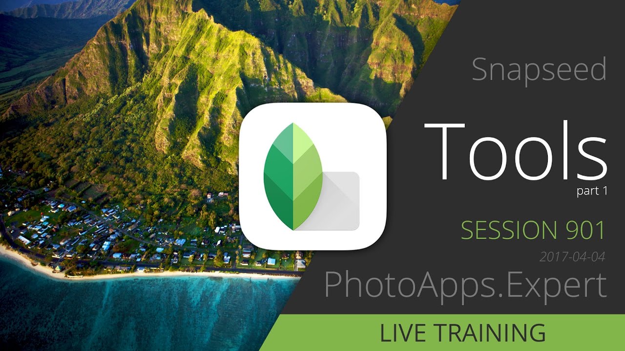 Google Snapseed; Tools pt 1 — PhotoApps.Expert Live Training 901 SAMPLE