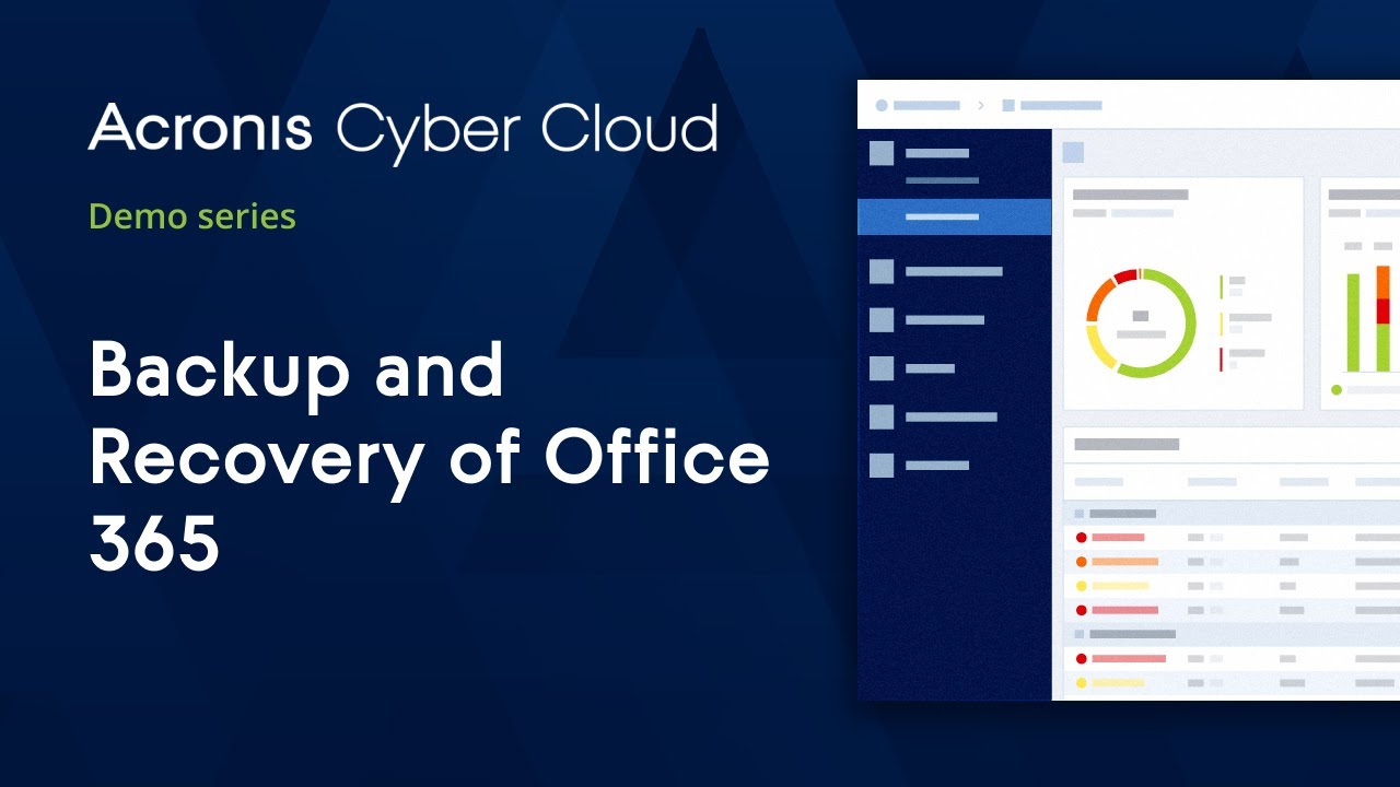 Backup and Recovery of Office 365 | Acronis Cyber Protect Cloud | Acronis  Cyber Cloud Demo Series - YouTube