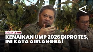 Coordinating Minister Airlangga Responds to Protests Against the 2026 Minimum Wage Increase