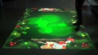 Interactive Floor Xmas soccer game