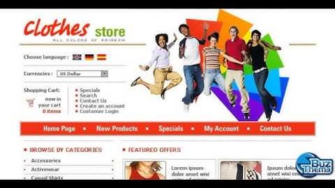 Download Apparel OsCommerce Template by  Solus TM osCommerce Templates