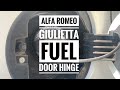 How To Replace Alfa Romeo Giulietta fuel door hinge pin and fuel cap