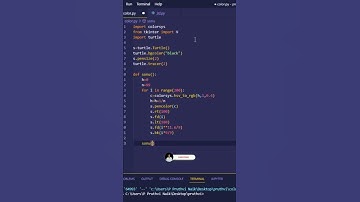 #programme to #design #turtle #python3 #3d #animation #shorts #short