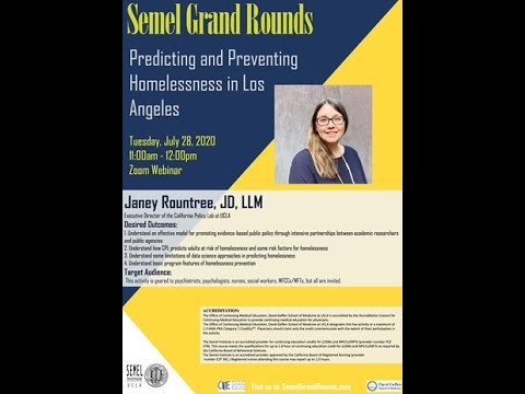 Janey Rountree Semel Grand Rounds, 2020-07-28, Janey Rountree - YouTube